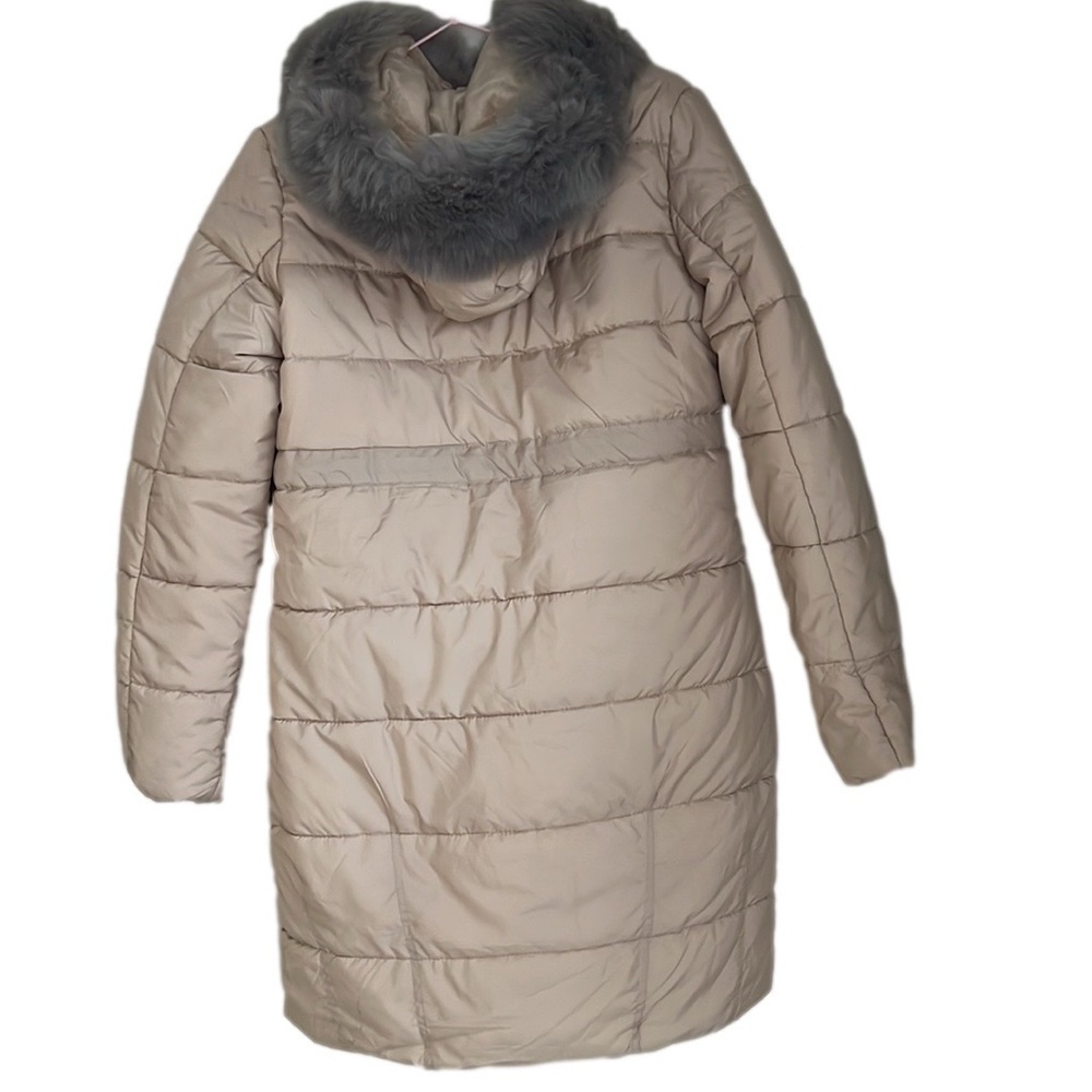 NWT Sun Miss Collection Ladies Faux Fur Trimmed Hooded PufferJacket - Picture 6 of 7